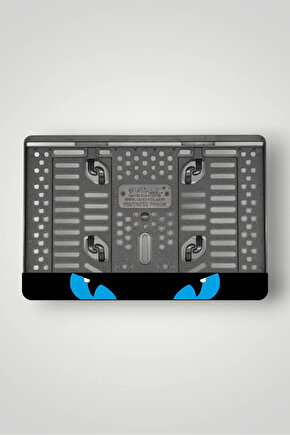 EJDERHA GÖZÜ 3D KABARTMALI MODEL 1 MAVİ PLEKSİ MOTOR PLAKALIĞI