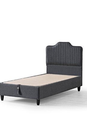 Menekşe Tek Kişilik Sandıklı Baza ve Dekoratif Başlık 2’li Set