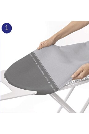 (HEDİYELİ)grey-dark Grey Park Go Optimum Extra Kalın Ütü Masası Kılıfı Bezi Örtüsü