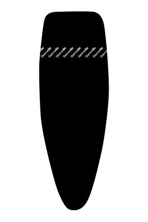 Xxl Luxury Ütü Masası Bezi Kılıfı Örtüsü Siyah (57X162CM)