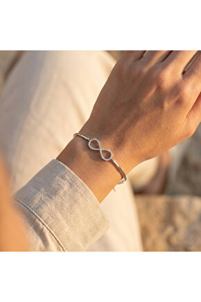 Kadın Şarnelli Sonsuzluk Bileklik