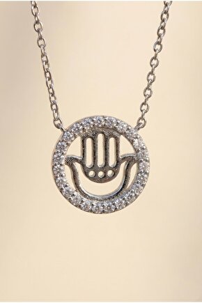 Halka Içinde Fatma Eli Kolye