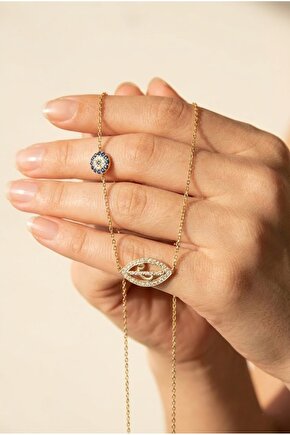 Göz Içinde Vav Kolye