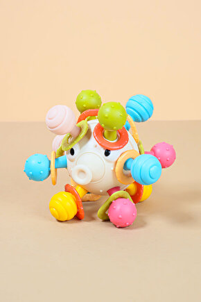 Oyuncak Eğitici Dönen Kirpi Balığı Diş Kaşıyıcı Bebek Aktivite Oyuncağı