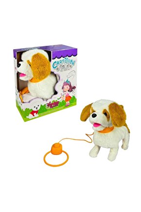 PFT-B019 Peluş Tasmalı Yürüyen Köpek -Vardem Oyuncak