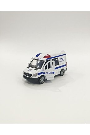 Oyuncak Metal Çek Bırak Işıklı Sesli 1:32 Ambulans Polis Itfaiye Ve Jandarma 1 Adet