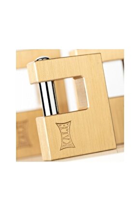 Yatay Pirinç Asma Kilit Sarı 70 Mm