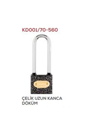 Döküm Asma Kilit 60 Mm Uzun Kanca Blisterli K