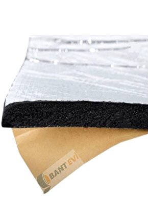 Bant Evi Alüminyum Folyolu Yapışkanlı Araç Oto Ses Isı Yalıtım Malzemesi Elastomerik Kauçuk İZolasy