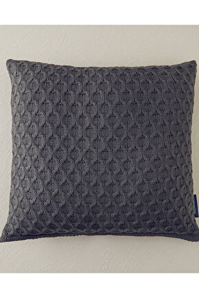 Velvety Triko Kırlent Kılıfı Antrasit