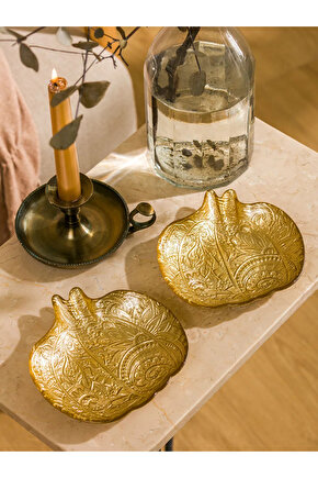 LCW HOME Sari Dekoratif Cam Çerezlik 2li 14 cm