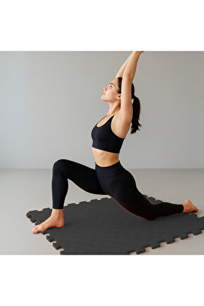 Tatami Zemin Karosu Spor Zemin Çocuk Odası Matı Ses Yalıtımlı Karo Halı Eva Panel Siyah 50 Cm