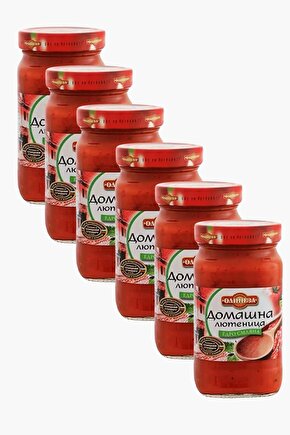 Lütenitsa 6 Adet - Kahvaltılık Sos 515 gr Cam Kavanoz