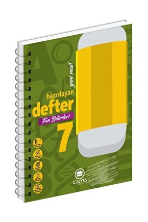 Çanta Yayınları 7 Sınıf Fen Bilimleri Okula Yardımcı Hazırlayan Defter Akıllı