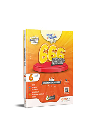 6. Sınıf 666 Soruda İlk Dönem Kamp Kitabı  Kolektif  Günay Yayınları  9786258331400