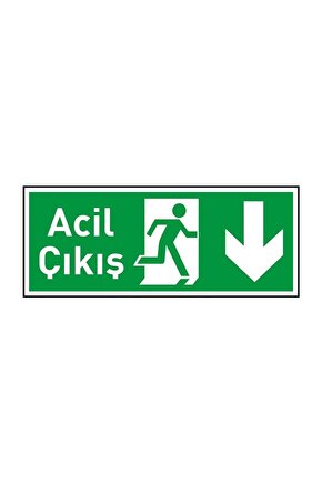 ACİL ÇIKIŞ LEVHASI AŞAĞI