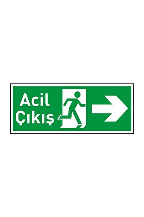 ACİL ÇIKIŞ LEVHASI PVC SAĞ YÖN