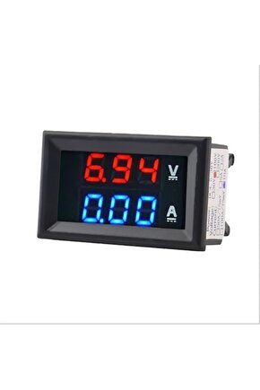 Dijital Voltmetre Ve Dijital Ampermetre Dc 100v 10a Gerilim Akım