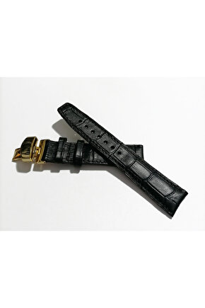 &Hertür Saate &Uygun  Kelebek  Toka  24 MM  siyah kordon   (191 ) altın    toka