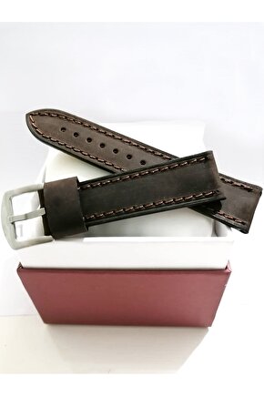 22 Milim Hakiki Deri Saat Kayışı 12