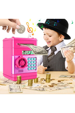 Elektronik Şifreli Kasa Otomatik Kağıt Para Alan ATM Kumbara