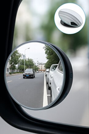 2 Adet Çerçevesiz Araç Yan Ayna Kör Nokta Yardımcı Dikiz Aynası-tüm araçlara uygun