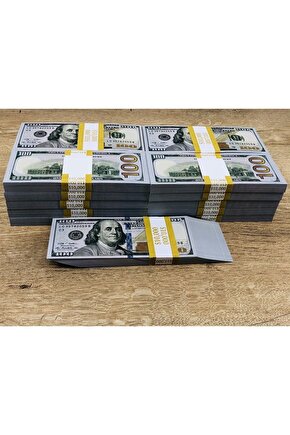 Gerçekçi 1. Kalite Gramajlı 20.000 Dolar 2 Deste Eğlence Organizasyon Parası