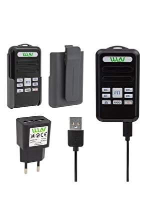 16 Kanal Radyolu Tekli Mini El Telsizi – Şarj Aleti, Pil ve Kulaklık Dahil (3–5 KM Menzil)