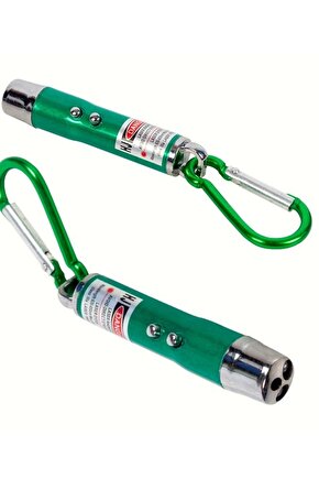2 Adet Kırmızı Lazer (LASER) Pointer Sunum Projeksiyon Kalemi Para Kontrolü El Feneri