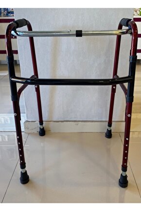 Walker Volkır Wolker Katlanır Bordo Yürüteç Hasta Yaşlı