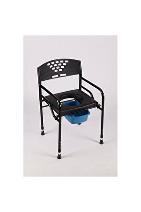 Tekli Deri Döşemeli Kamp Klozeti Taşınabilir Kamp Klozeti Wc Yükseltici Tuvalet Katlanabilir Tek Ki