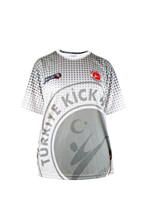 KF2024 Kick Boks Tişörtü Beyaz Kick Boxing Tshirt