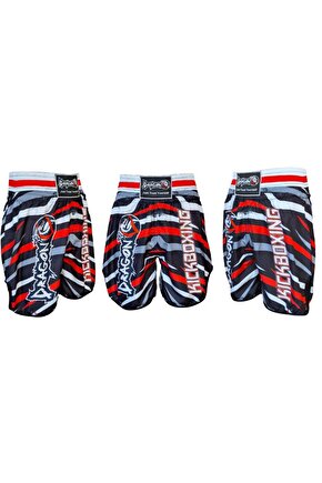 KB242 Kick Boks Şortu Kick Boxing Antrenman Şortu Dijital Baskılı Desenli Şort