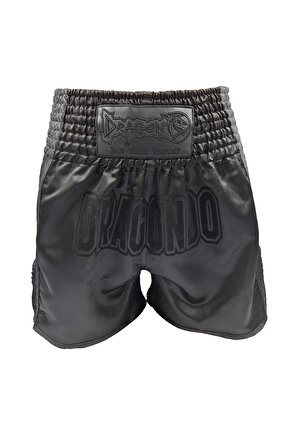MT3025 Black Night Muay Thai Şortu Siyah Antrenman Şortu