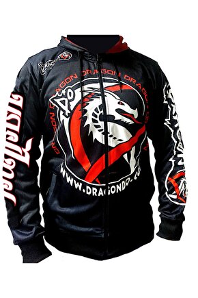 Kick Boks Süblime Baskı Kapüşonlu Sweatshirt
