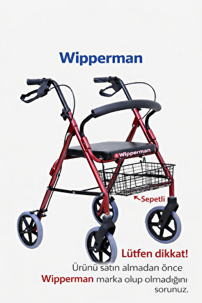 Tekerlekli Yürüteç Walker Ekonomik Rollator Hasta Yaşlı Yürüteci