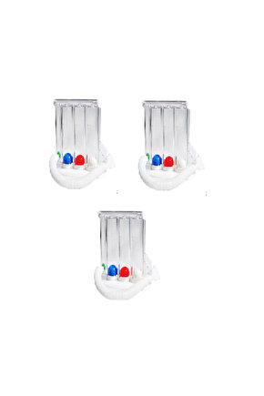 RABIR - TRİFLO SOLUNUM VE NEFES EGZERSİZ CİHAZI - 3 ADET