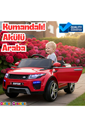Raptor GT Kırmızı Uzaktan Kumandalı 4X2 12 Volt Akülü Araba - RC Land Rover Akülü Araba Range Rover