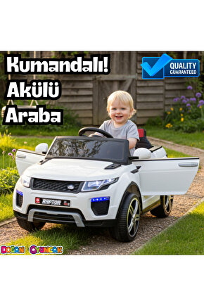 Raptor GT Beyaz Uzaktan Kumandalı 4X2 12 Volt Akülü Araba - RC Land Rover Akülü Araba Range Rover
