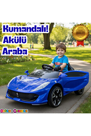 Favori GT Mavi Uzaktan Kumandalı 4X2 12 Volt Akülü Araba - RC Ferrari Akülü Araba