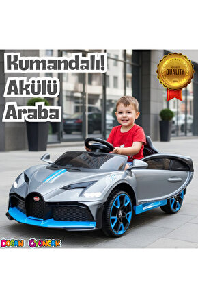 Style GT Gri Uzaktan Kumandalı 4X2 12 Volt Akülü Araba - RC Bugatti Divo Akülü Araba