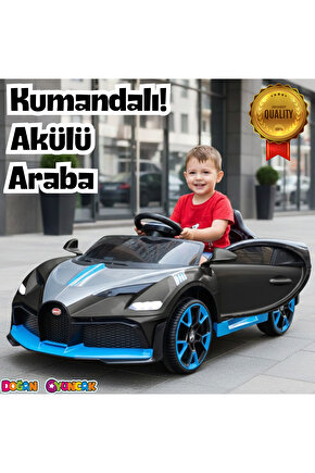 Style GT Siyah Uzaktan Kumandalı 4X2 12 Volt Akülü Araba - RC Bugatti Divo Akülü Araba