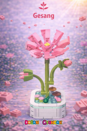 Mikro Blok Gesang Çiçek Lego - Lego Setleri Mini Lego - Çiçek Lego - Blossom Çiçek Lego
