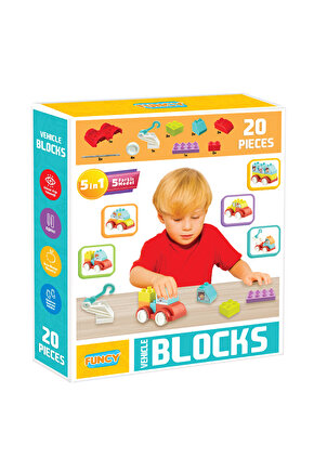20 Parca Araç Bloklar 3+ Yaş