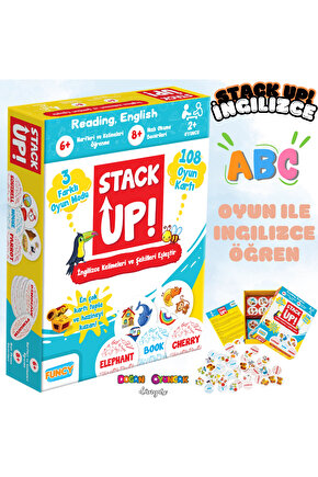 Stack Up İngilizce Öğreniyorum! - İngilizce Aktivite Oyunu - İngilizce Kelime Oyunu - Akıl Oyunu Zek