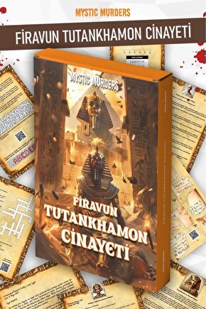 Firavun Tutankhamon Cinayet Dedektif Oyunu - Dava Çözme Oyunu - Suç Çözme Oyunu - Cinayet Oyunu Cina