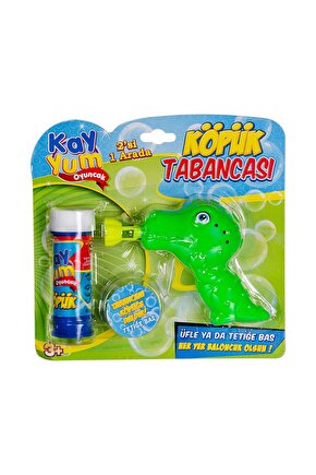 Timsah Figürlü Köpük Tabancası - Baloncuk Tabancası - Köpüklü Silah - Baloncuk Oyunu