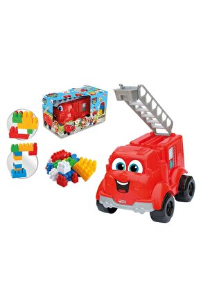 Kutulu Itfaiye Kamyonu Bloklu (30 Parça) - Yapı Oyuncak Oyuncaklar - Araç Oyuncakları - Blok Setleri