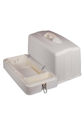 Ev Tipi Aile Dikiş Makinesi Plastik Krem Çanta