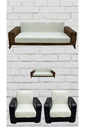 3+2+1+1 İtalyan Süet Kolsuz Koltuk Örtüsü ( RENK)